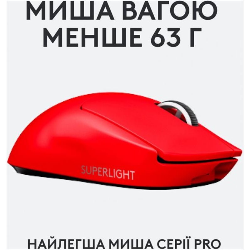 Миша Logitech Pro X Superlight Red (910-006784)