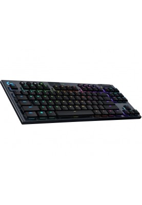 Клавiатура бездротова Logitech G915 TKL Lightspeed Wireless RGB Mechanical Carbon Tactile Switch (920-009503)