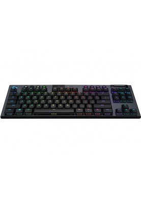 Клавiатура бездротова Logitech G915 TKL Lightspeed Wireless RGB Mechanical Carbon Tactile Switch (920-009503)