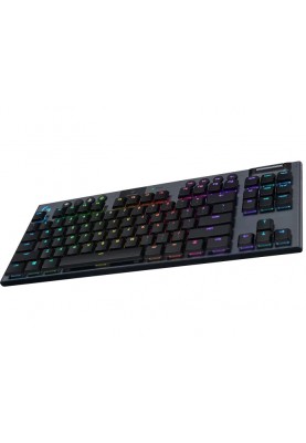 Клавiатура бездротова Logitech G915 TKL Lightspeed Wireless RGB Mechanical Carbon Tactile Switch (920-009503)