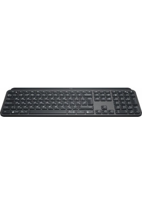 Клавіатура бездротова Logitech MX Keys Advanced Wireless Illuminated UA Graphite (920-009415)