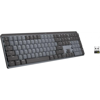 Клавіатура бездротова Logitech MX Mechanical Graphite Clicky (920-010759) Клавіатура бездротова Logitech MX Mechanical Graphite Clicky (920-010759)