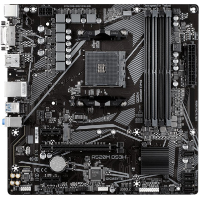 Материнська плата Gigabyte A520M DS3H Socket AM4