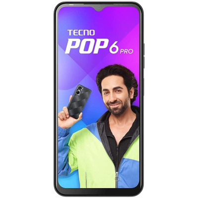 Смартфон Tecno Pop 6 Pro (BE8) 2/32GB Dual Sim Polar Black (4895180785511)