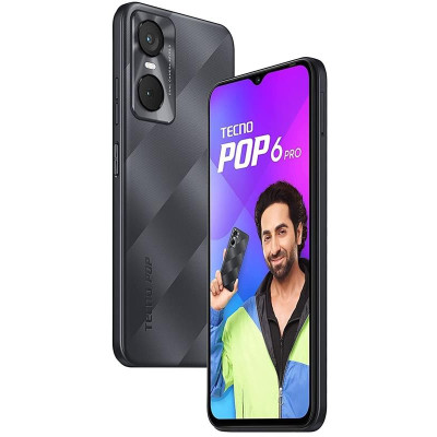 Смартфон Tecno Pop 6 Pro (BE8) 2/32GB Dual Sim Polar Black (4895180785511)