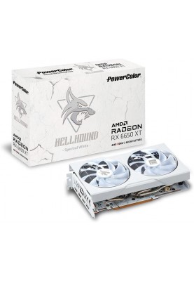 Відеокарта AMD Radeon RX 6650 XT 8GB GDDR6 Hellhound Spectral White PowerColor (AXRX 6650 XT 8GBD6-3DHLV2/OC)