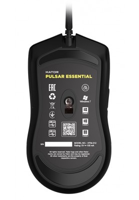 Мишка Hator Pulsar Essential Black (HTM-312) USB