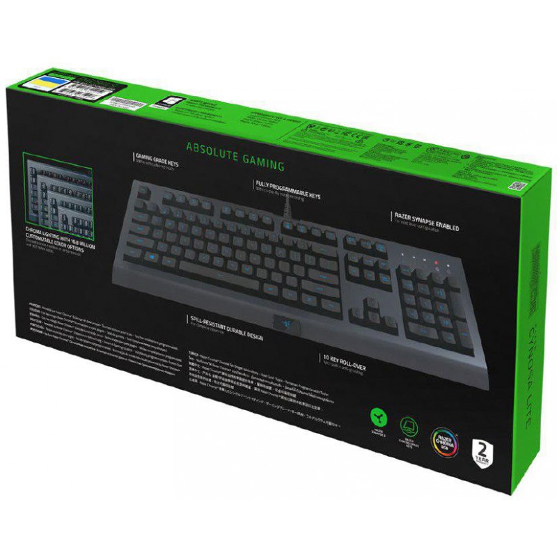 Клавіатура Razer Cynosa Lite RGB Chroma Black (RZ03-02741500-R3R1)