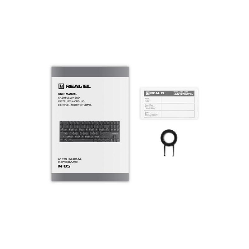 Клавіатура REAL-EL M 05 Grey USB