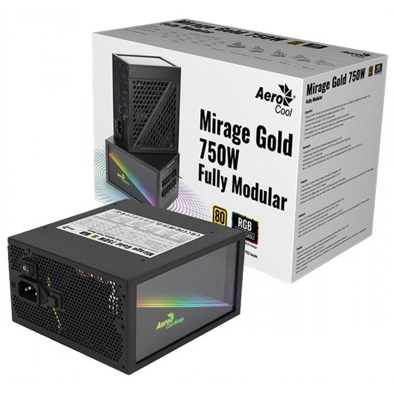 Блок живлення AeroCool Mirage Gold 750 Fully Modular (ACPG-MF75FEC.11) 750W