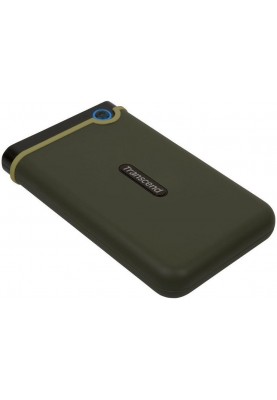 Накопичувач зовнiшнiй HDD 2.5" USB 2.0TB Transcend StoreJet 25M3 Military Green Slim (TS2TSJ25M3G)