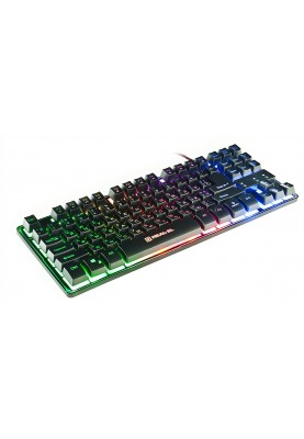 Клавіатура REAL-EL Gaming 8710 TKL Backlit Ukr Black