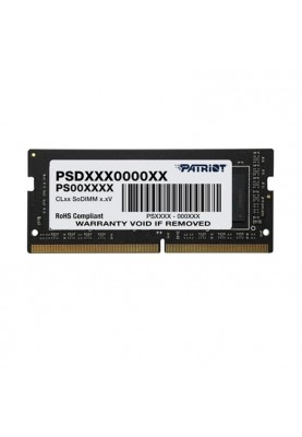 Модуль пам`яті SO-DIMM 8GB/2400 DDR4 Patriot Signature Line (PSD48G240081S)