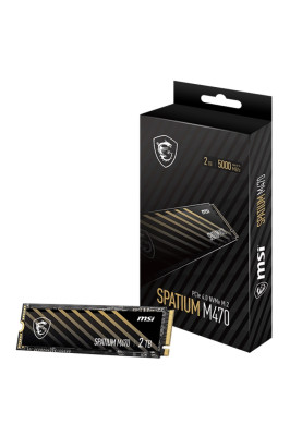 Накопичувач SSD 2TB MSI Spatium M470 M.2 2280 PCIe 4.0 x4 NVMe 3D NAND TLC (S78-440Q470-P83)