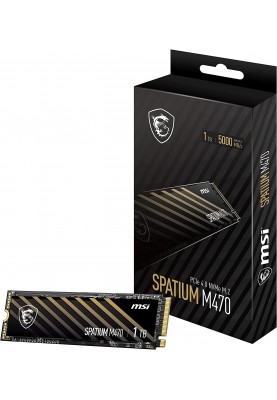 Накопичувач SSD 1TB MSI Spatium M470 M.2 2280 PCIe 4.0 x4 NVMe 3D NAND TLC (S78-440L900-P83)