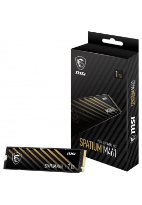 Накопичувач SSD 1TB MSI Spatium M461 M.2 2280 PCIe 4.0 x4 NVMe 3D NAND TLC (S78-440L1D0-P83)