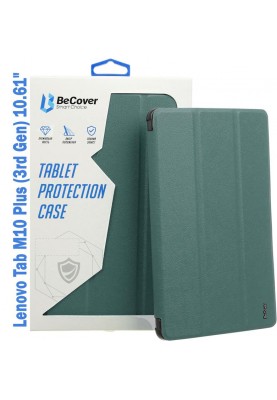 Чохол-книжка BeCover Soft Edge для Lenovo Tab M10 Plus TB-125F (3rd Gen)/K10 Pro TB-226 10.61" Dark Green (708368)