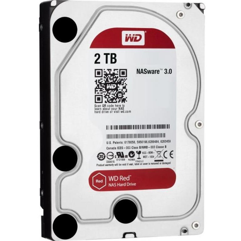 Накопичувач HDD SATA 2.0TB WD Red NAS 5400rpm 256MB (WD20EFAX)