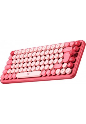 Клавiатура бездротова Logitech Pop Wireless Heartbreaker Rose (920-010718)