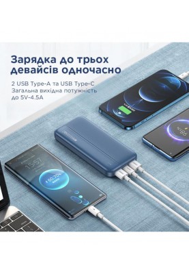 Універсальна мобільна батарея Remax RPP-213 Tinyl 20000mAh Blue (RPP-213)