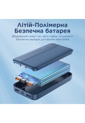 Універсальна мобільна батарея Remax RPP-213 Tinyl 20000mAh Blue (RPP-213)