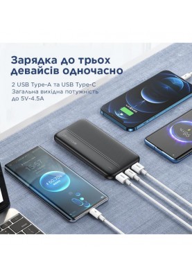 Універсальна мобільна батарея Remax RPP-212 Tinyl 10000mAh Black (RPP-212)