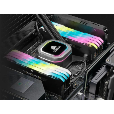 Модуль пам`ятi DDR4 2x16GB/3200 Corsair Vengeance RGB Pro SL Black (CMH32GX4M2E3200C16)
