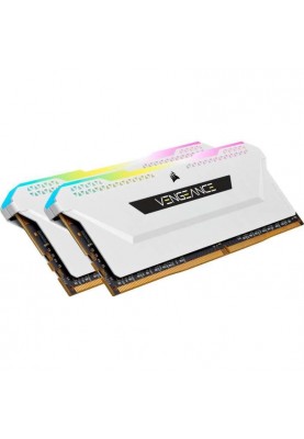 Модуль пам`ятi DDR4 2x16GB/3200 Corsair Vengeance RGB Pro SL White (CMH32GX4M2E3200C16W)