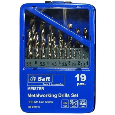 Набір свердл S&R Meister 1-10 мм (108849019)