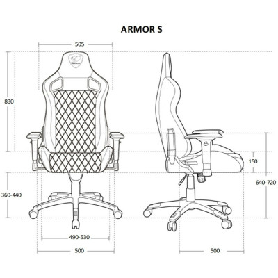 Крісло для геймерів Cougar Armor S Black