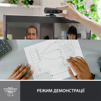 Веб-камера Logitech Brio 500 Graphite (960-001422) Веб-камера Logitech Brio 500 Graphite (960-001422)