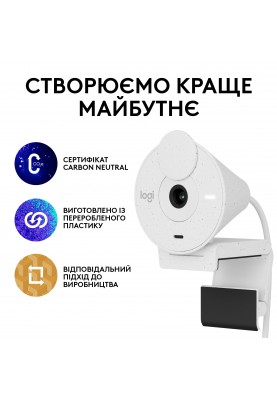 Веб-камера Logitech Brio 300 White (960-001442)