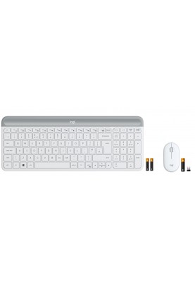 Комплект (клавіатура, мишка) бездротовий Logitech MK470 White USB (920-009205)