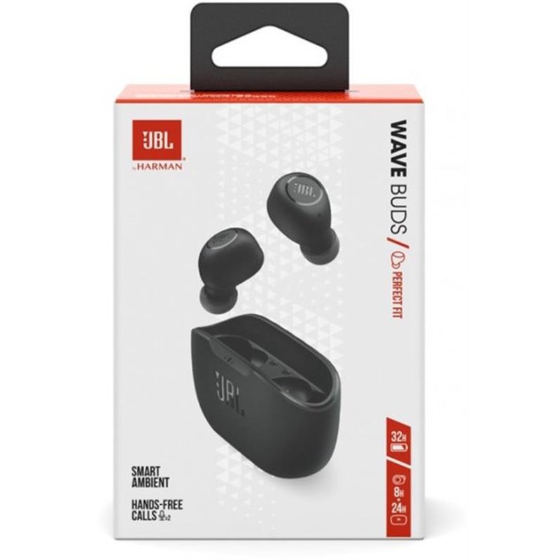 Bluetooth-гарнітура JBL Wave Buds Black (JBLWBUDSBLK)