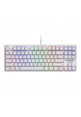 Клавіатура Hator Rockfall Evo TKL Optical Ukr White (HTK-631)