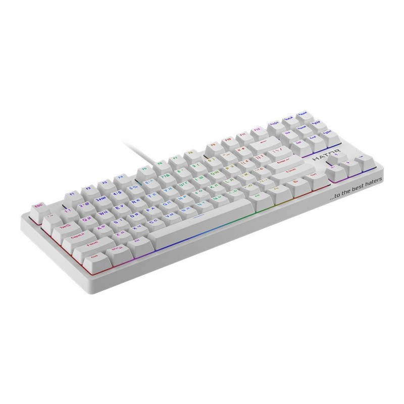 Клавіатура Hator Rockfall Evo TKL Optical Ukr White (HTK-631)