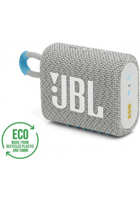 Акустична система JBL GO 3 Eco White (JBLGO3ECOWHT)