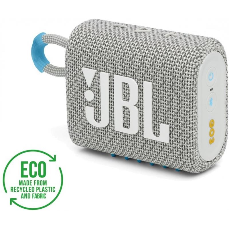 Акустична система JBL GO 3 Eco White (JBLGO3ECOWHT)