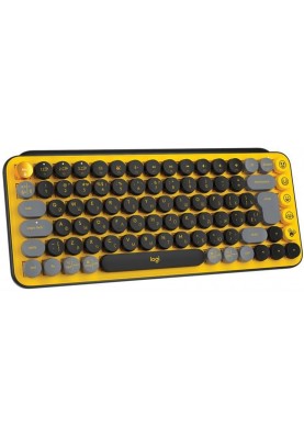 Клавiатура Logitech Pop Wireless Blast Yellow (920-010716)