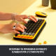 Клавiатура Logitech Pop Wireless Blast Yellow (920-010716)