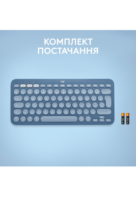 Клавіатура бездротова Logitech Wireless K380 for MAC UA Blueberry (920-011180)