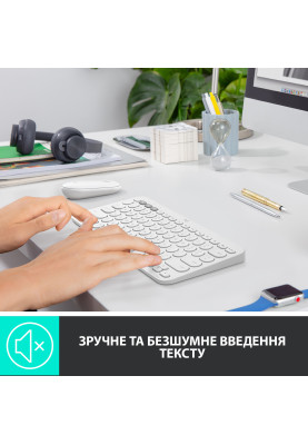 Клавіатура бездротова Logitech Wireless K380 UA White (920-009868)