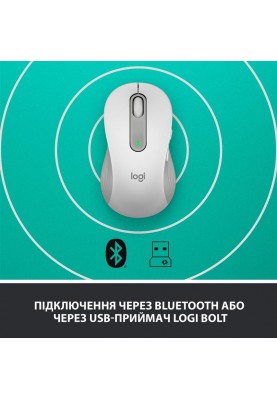 Миша бездротова Logitech Signature M650 L LEFT Off-White (910-006240)