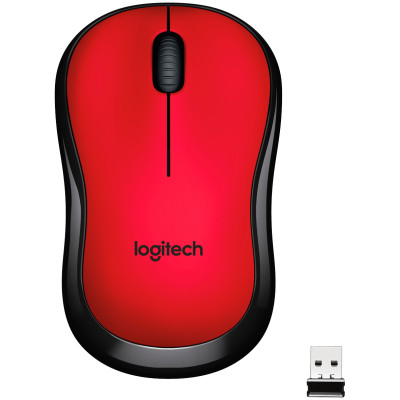Мишка бездротова Logitech M220 Silent (910-004880) Red USB