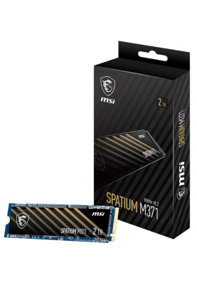 Накопичувач SSD 2TB MSI Spatium M371 M.2 2280 PCIe 4.0 x4 NVMe 3D NAND TLC (S78-440Q450-P83)