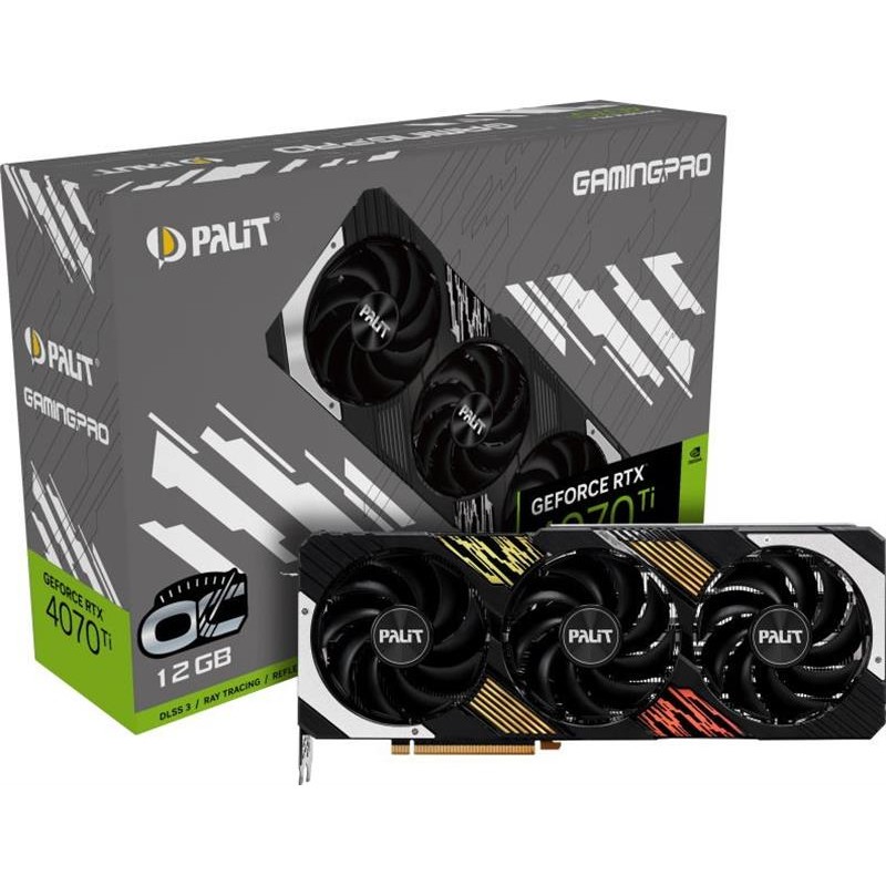 Відеокарта GF RTX 4070 Ti 12GB GDDR6X GamingPro OC Palit (NED407TT19K9-1043A)