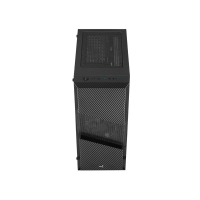 Корпус AeroCool Menace Saturn FRGB-G-BK-v1 (ACCM-PV20013.11) Black без БЖ