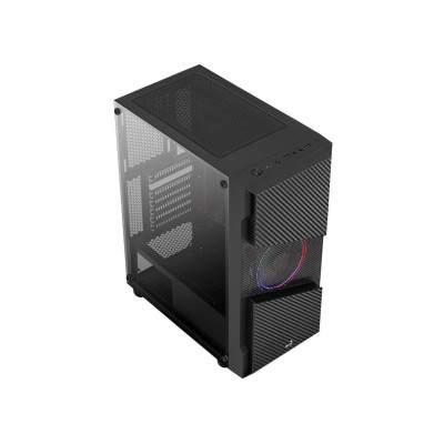 Корпус AeroCool Menace Saturn FRGB-G-BK-v1 (ACCM-PV20013.11) Black без БЖ