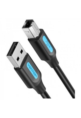 Кабель для принтера Vention USB - USB Type-B (M/M), 2 м, Black (COQBH)