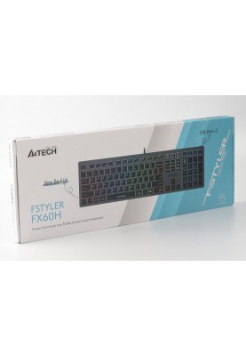 Клавіатура A4Tech Fstyler FX60H Grey Neon backlit